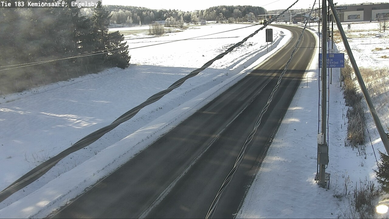 Weather Camera Image Väg 183 Kimito, Engelsby, Kemiönsaari, Varsinais-Suomi
