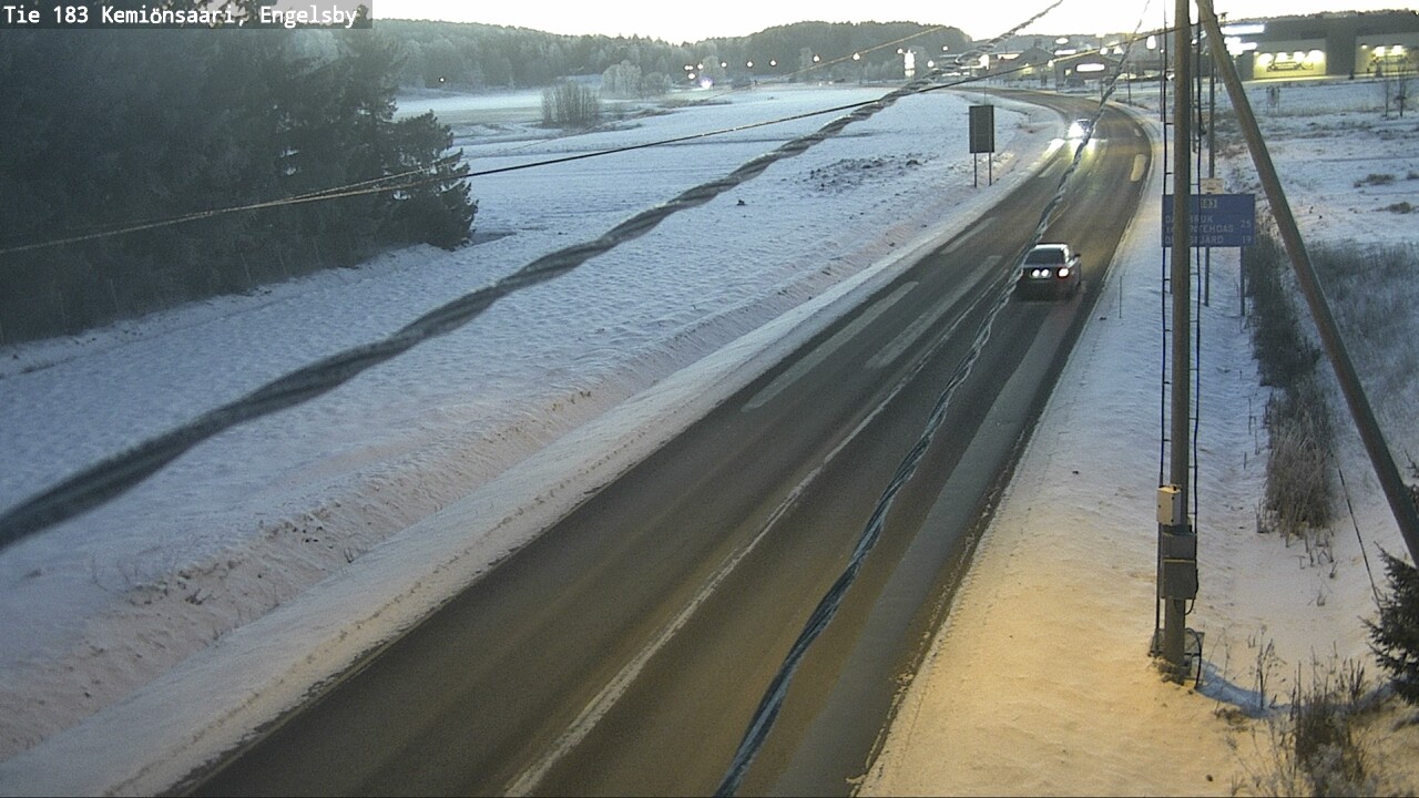 Weather Camera Image Väg 183 Kimito, Engelsby, Kemiönsaari, Varsinais-Suomi