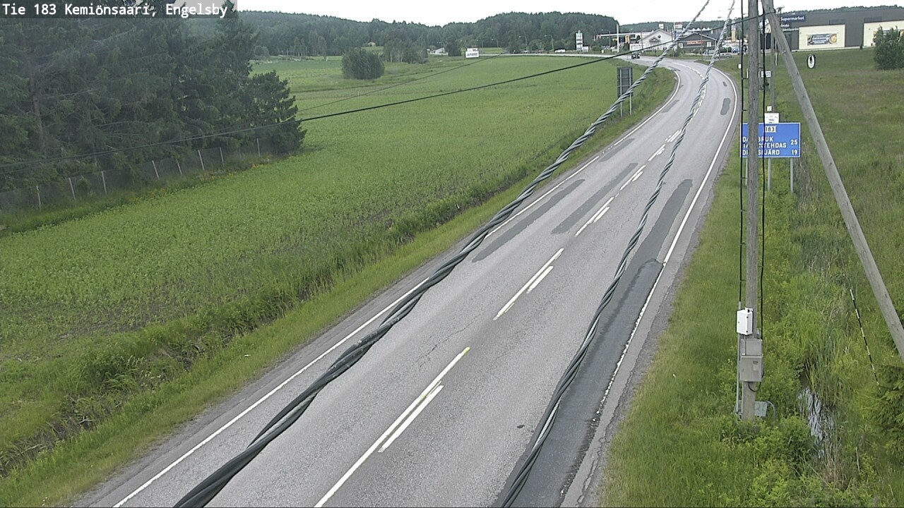 Weather Camera Image Väg 183 Kimito, Engelsby, Kemiönsaari, Varsinais-Suomi