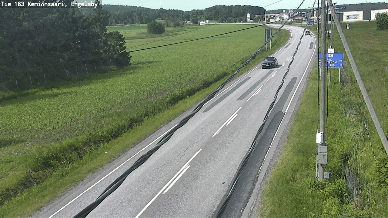 Weather Camera Image Väg 183 Kimito, Engelsby, Kemiönsaari, Varsinais-Suomi