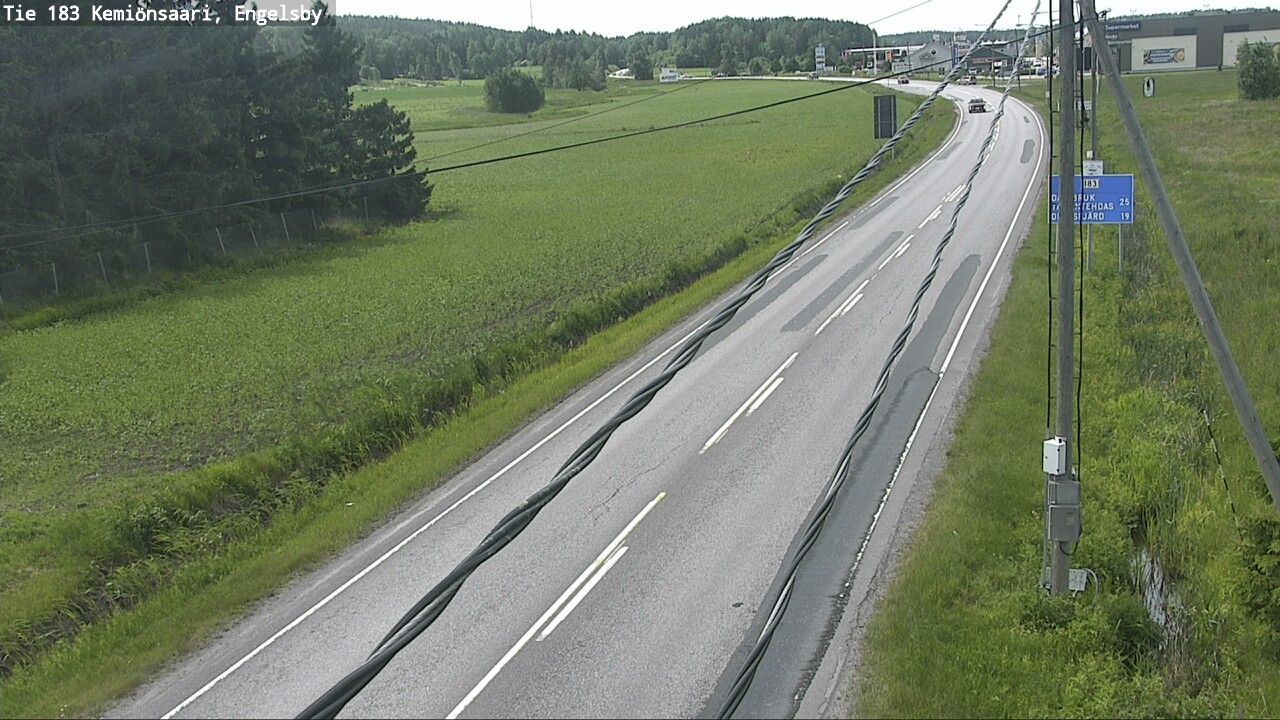 Weather Camera Image Väg 183 Kimito, Engelsby, Kemiönsaari, Varsinais-Suomi