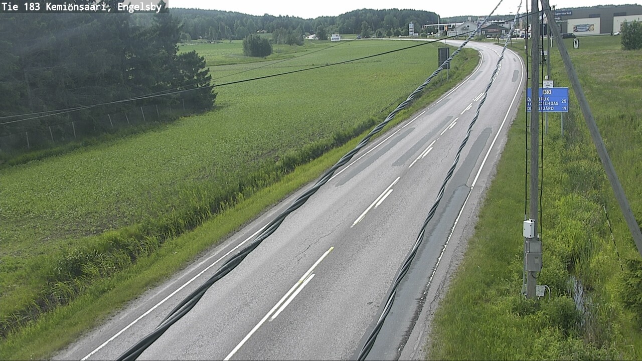Weather Camera Image Väg 183 Kimito, Engelsby, Kemiönsaari, Varsinais-Suomi
