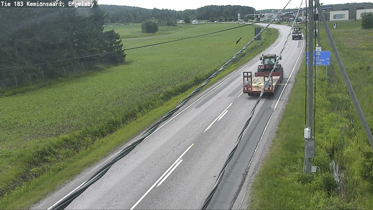 Weather Camera Image Väg 183 Kimito, Engelsby, Kemiönsaari, Varsinais-Suomi