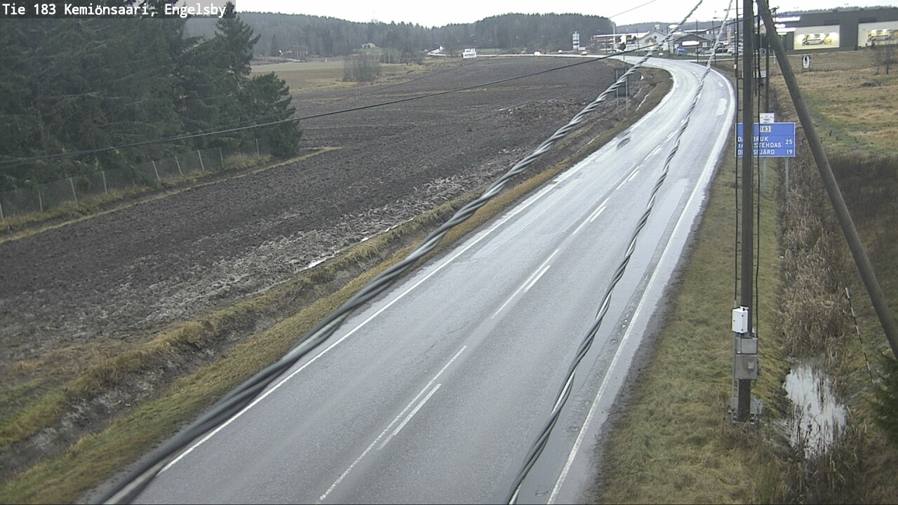 Weather Camera Image Väg 183 Kimito, Engelsby, Kemiönsaari, Varsinais-Suomi