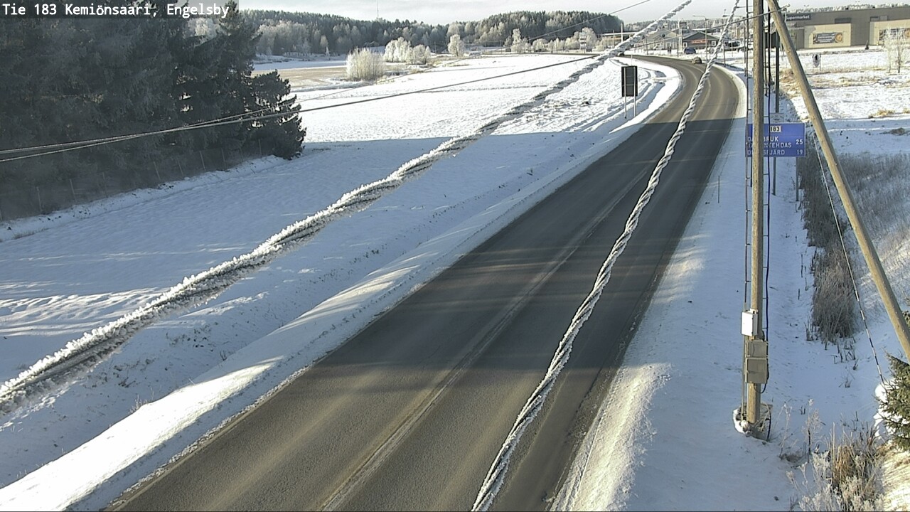 Weather Camera Image Väg 183 Kimito, Engelsby, Kemiönsaari, Varsinais-Suomi