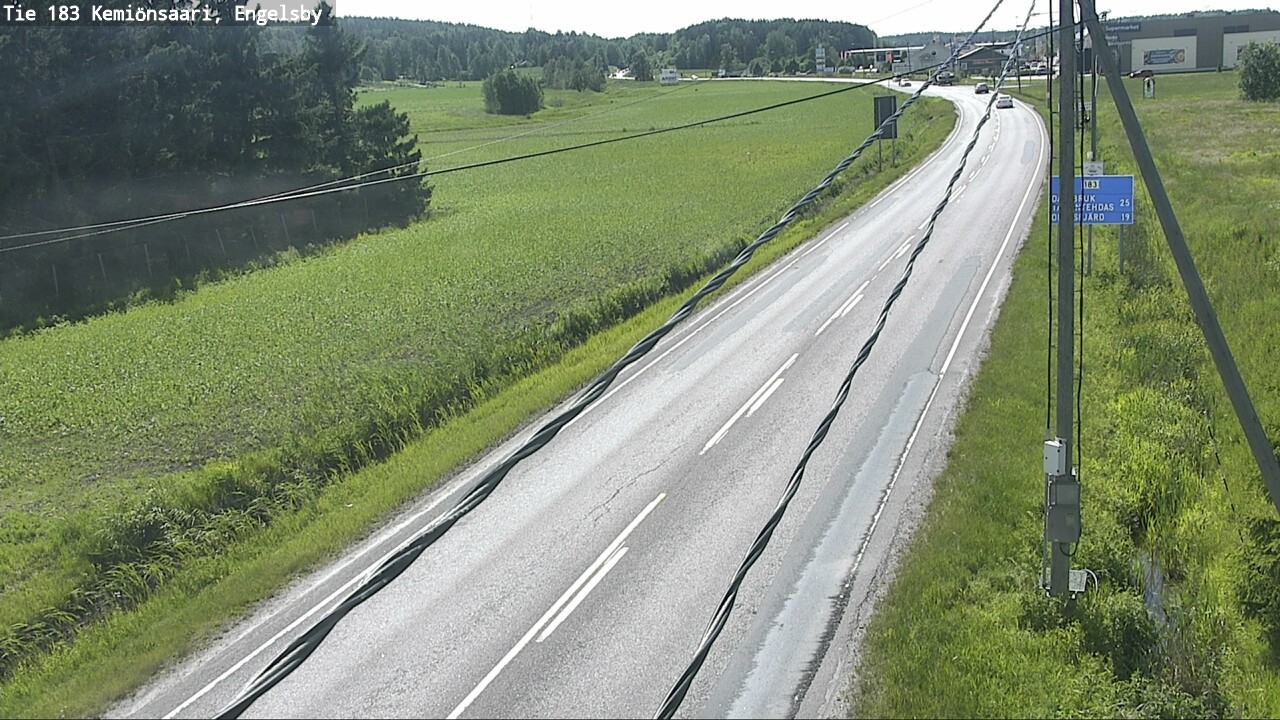 Weather Camera Image Väg 183 Kimito, Engelsby, Kemiönsaari, Varsinais-Suomi