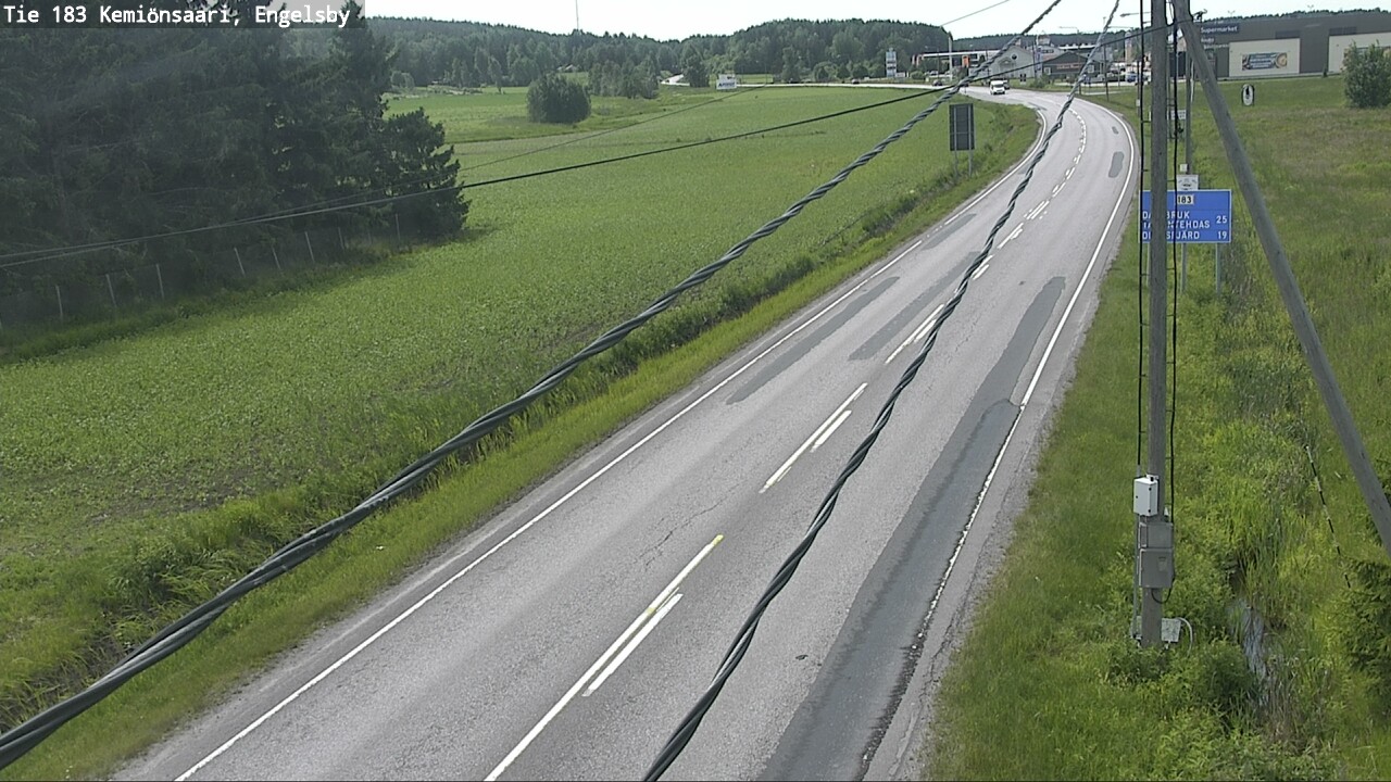 Weather Camera Image Väg 183 Kimito, Engelsby, Kemiönsaari, Varsinais-Suomi