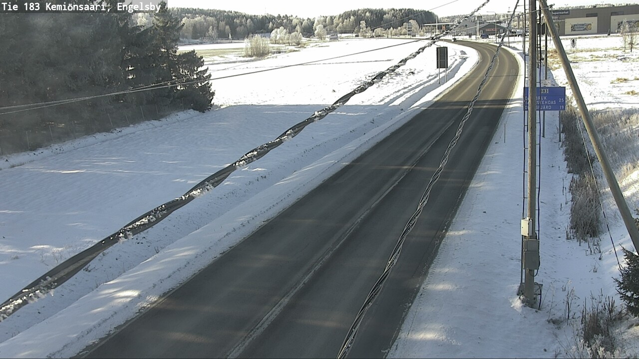 Weather Camera Image Väg 183 Kimito, Engelsby, Kemiönsaari, Varsinais-Suomi