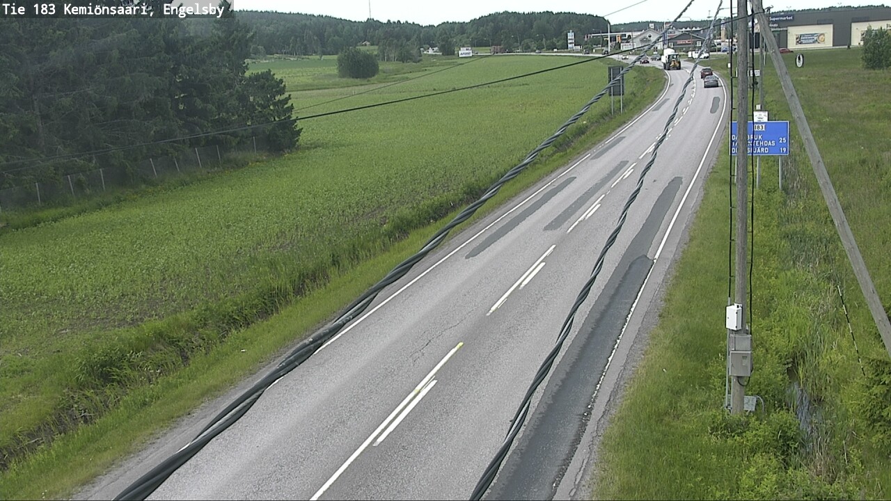 Weather Camera Image Väg 183 Kimito, Engelsby, Kemiönsaari, Varsinais-Suomi