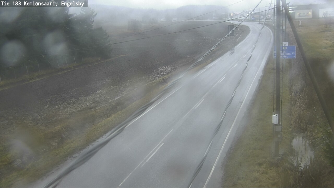 Weather Camera Image Väg 183 Kimito, Engelsby, Kemiönsaari, Varsinais-Suomi