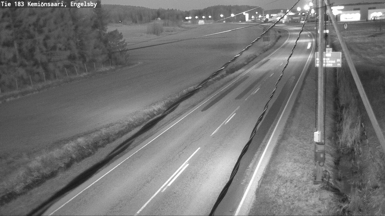Weather Camera Image Väg 183 Kimito, Engelsby, Kemiönsaari, Varsinais-Suomi