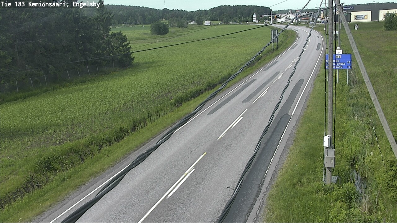 Weather Camera Image Väg 183 Kimito, Engelsby, Kemiönsaari, Varsinais-Suomi