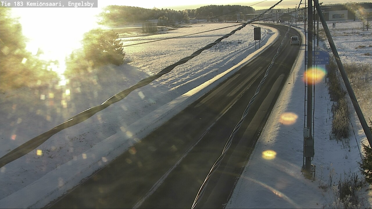 Weather Camera Image Väg 183 Kimito, Engelsby, Kemiönsaari, Varsinais-Suomi