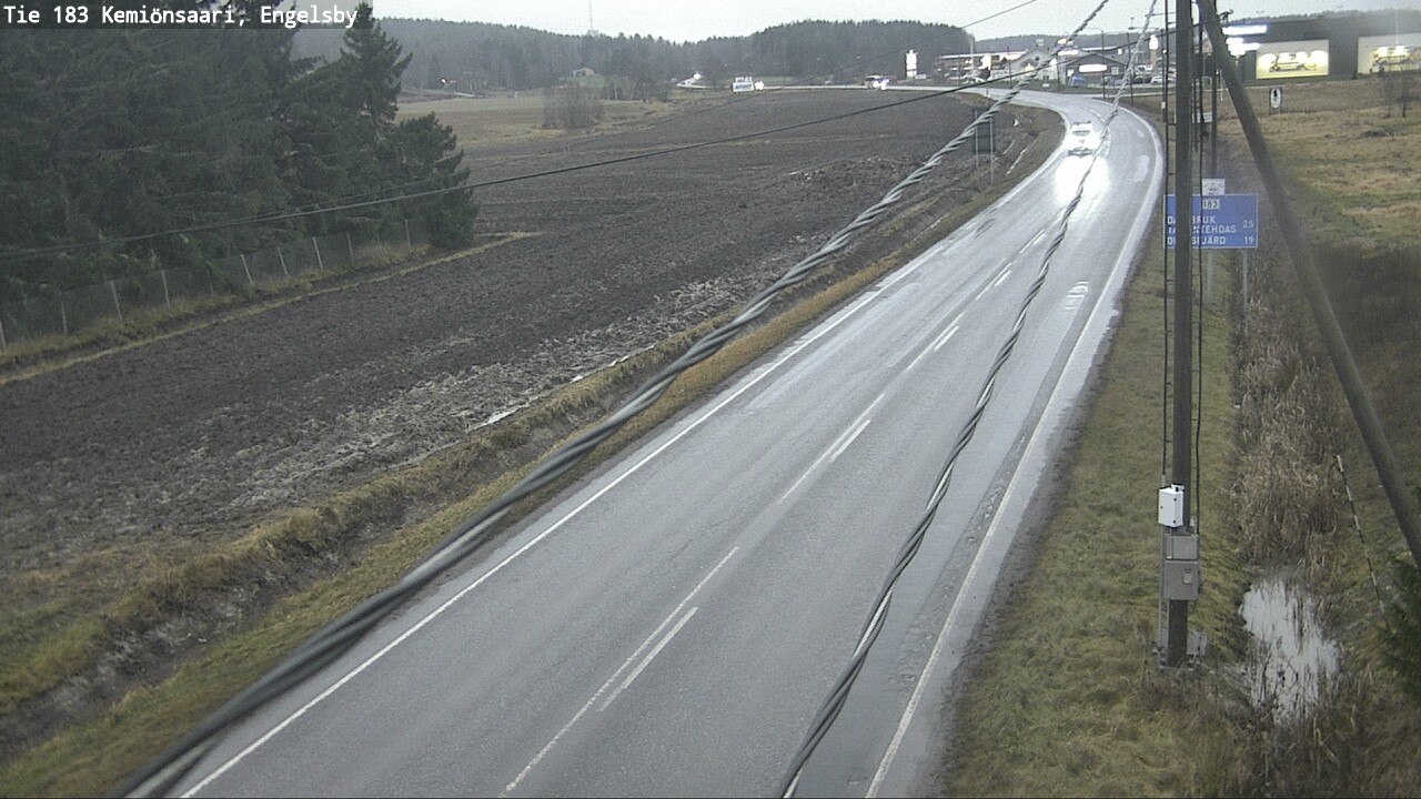 Weather Camera Image Väg 183 Kimito, Engelsby, Kemiönsaari, Varsinais-Suomi