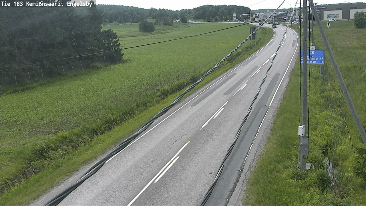 Weather Camera Image Väg 183 Kimito, Engelsby, Kemiönsaari, Varsinais-Suomi