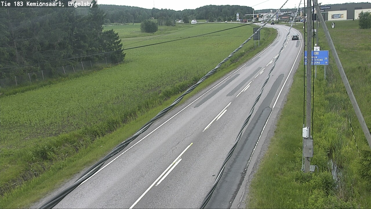 Weather Camera Image Väg 183 Kimito, Engelsby, Kemiönsaari, Varsinais-Suomi
