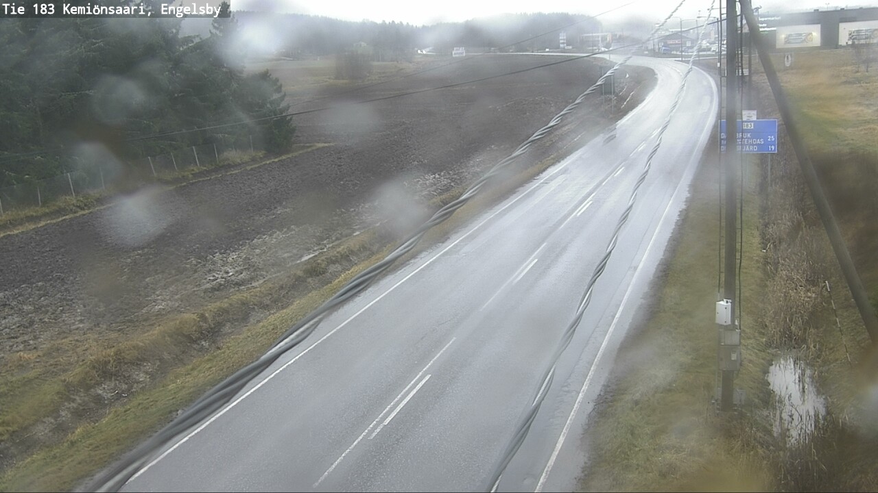 Weather Camera Image Väg 183 Kimito, Engelsby, Kemiönsaari, Varsinais-Suomi