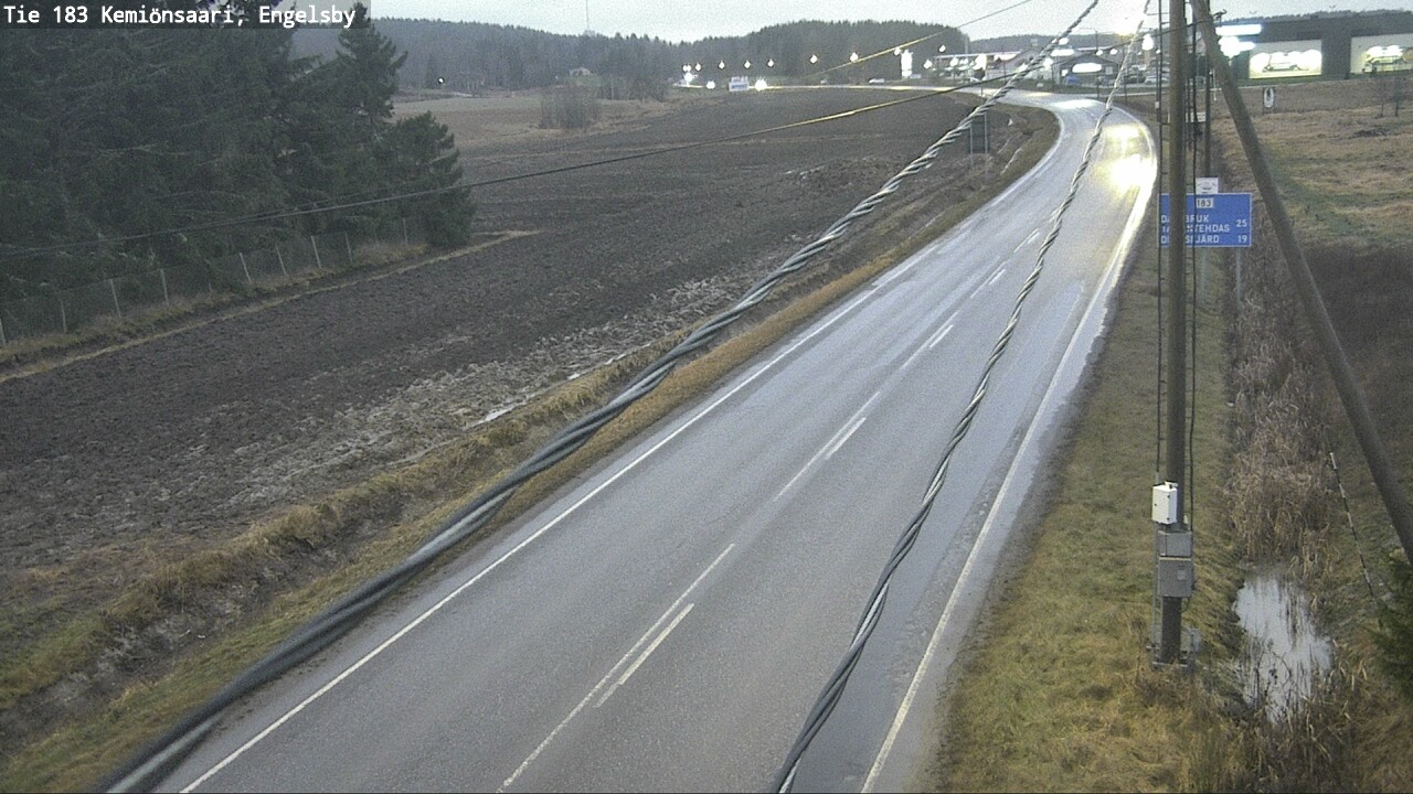 Weather Camera Image Väg 183 Kimito, Engelsby, Kemiönsaari, Varsinais-Suomi