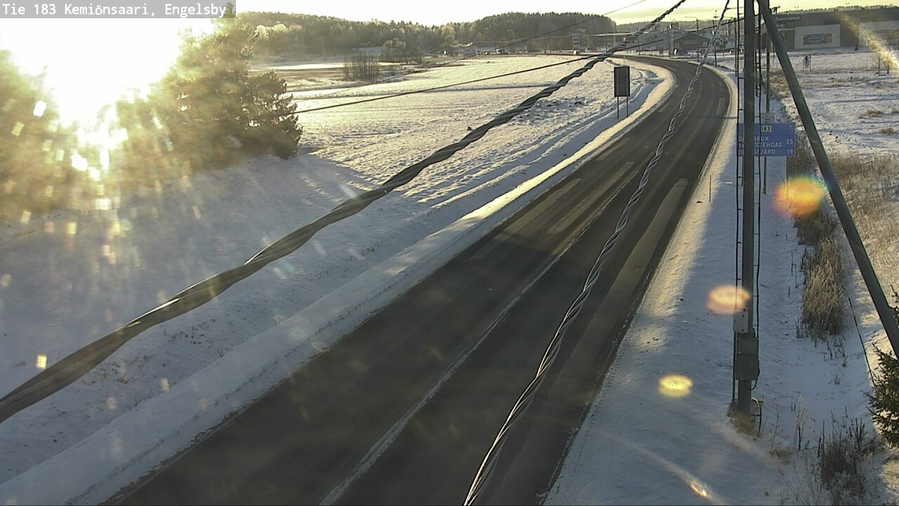 Weather Camera Image Väg 183 Kimito, Engelsby, Kemiönsaari, Varsinais-Suomi