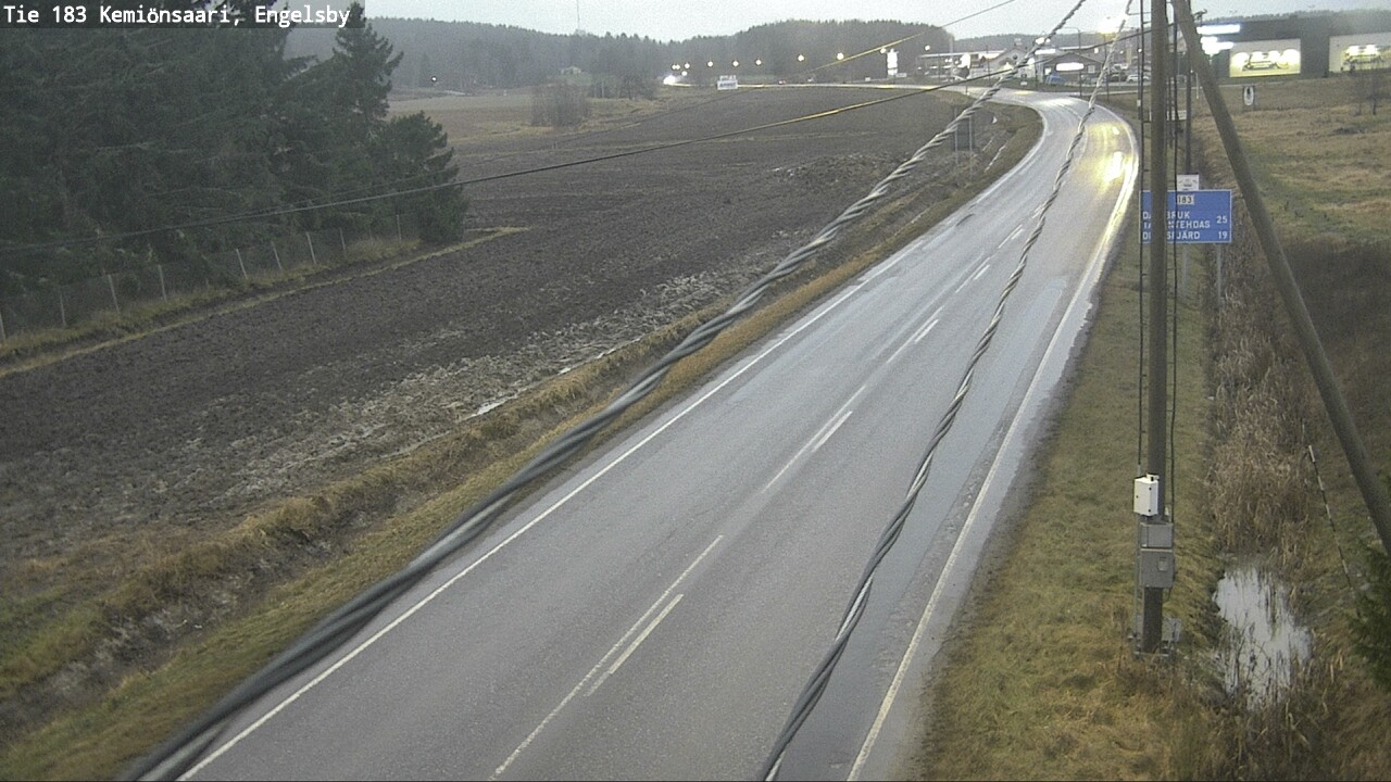 Weather Camera Image Väg 183 Kimito, Engelsby, Kemiönsaari, Varsinais-Suomi