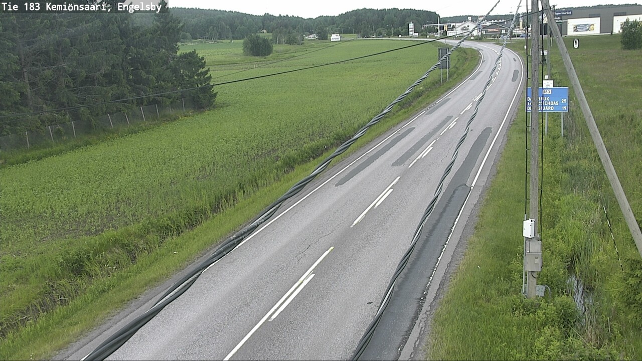 Weather Camera Image Väg 183 Kimito, Engelsby, Kemiönsaari, Varsinais-Suomi