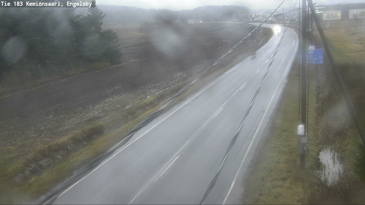 Weather Camera Image Väg 183 Kimito, Engelsby, Kemiönsaari, Varsinais-Suomi