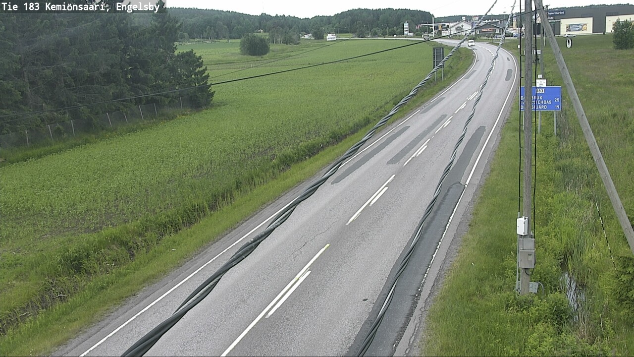 Weather Camera Image Väg 183 Kimito, Engelsby, Kemiönsaari, Varsinais-Suomi