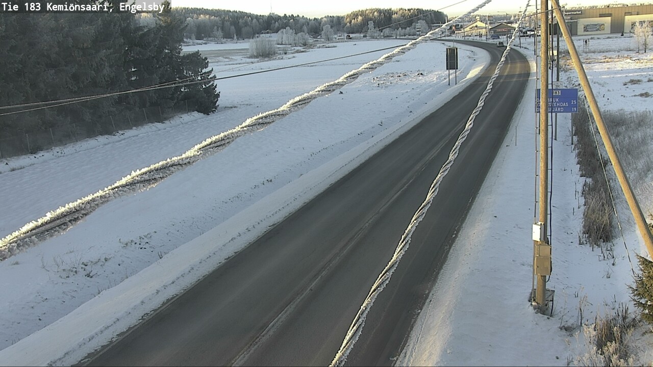 Weather Camera Image Väg 183 Kimito, Engelsby, Kemiönsaari, Varsinais-Suomi