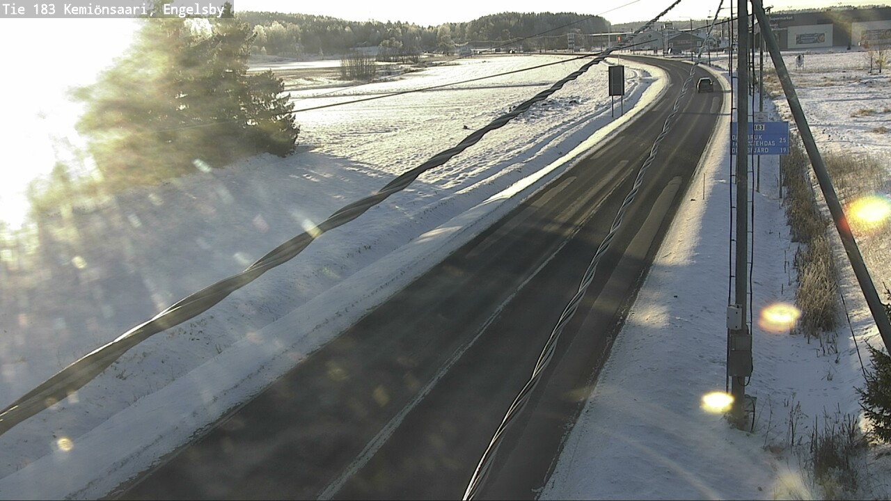 Weather Camera Image Väg 183 Kimito, Engelsby, Kemiönsaari, Varsinais-Suomi