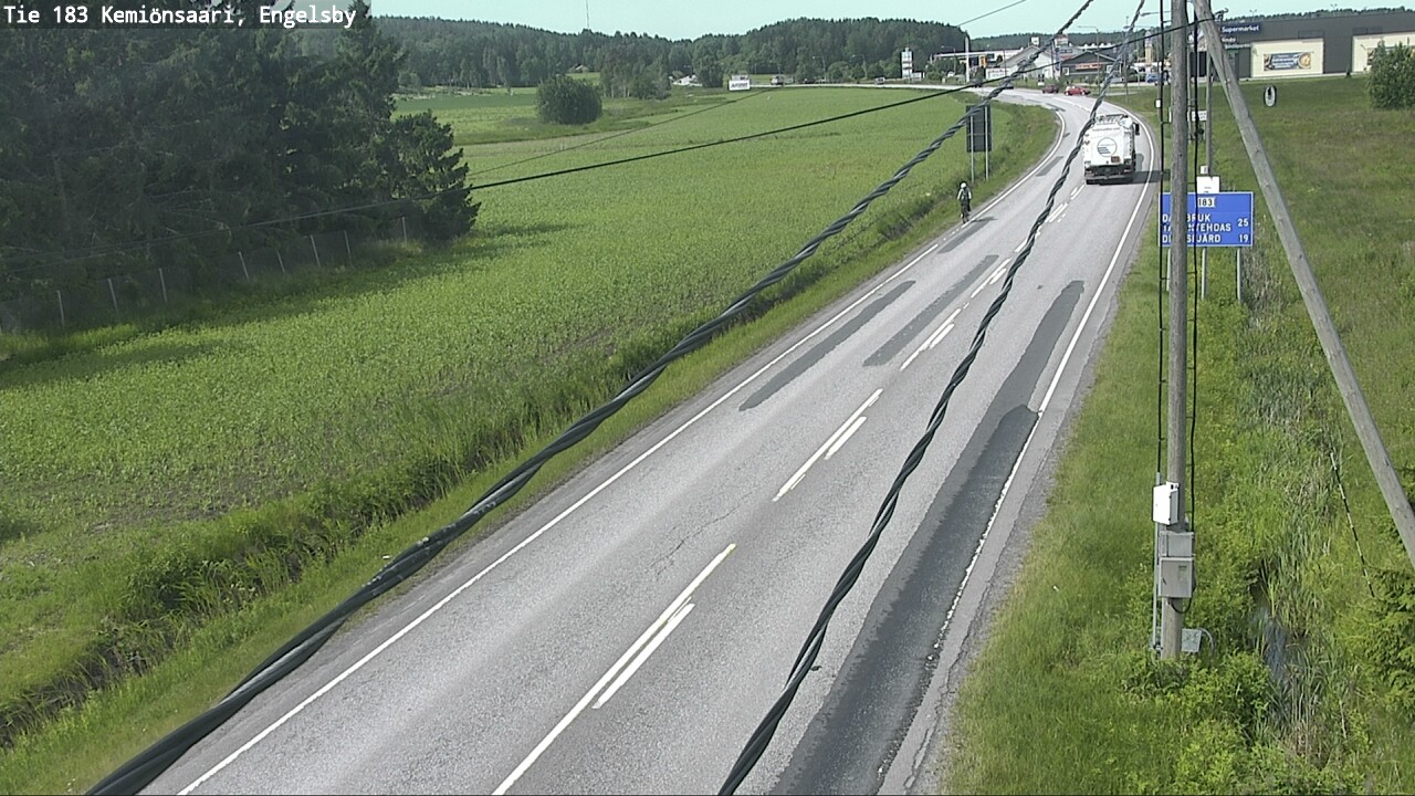 Weather Camera Image Väg 183 Kimito, Engelsby, Kemiönsaari, Varsinais-Suomi