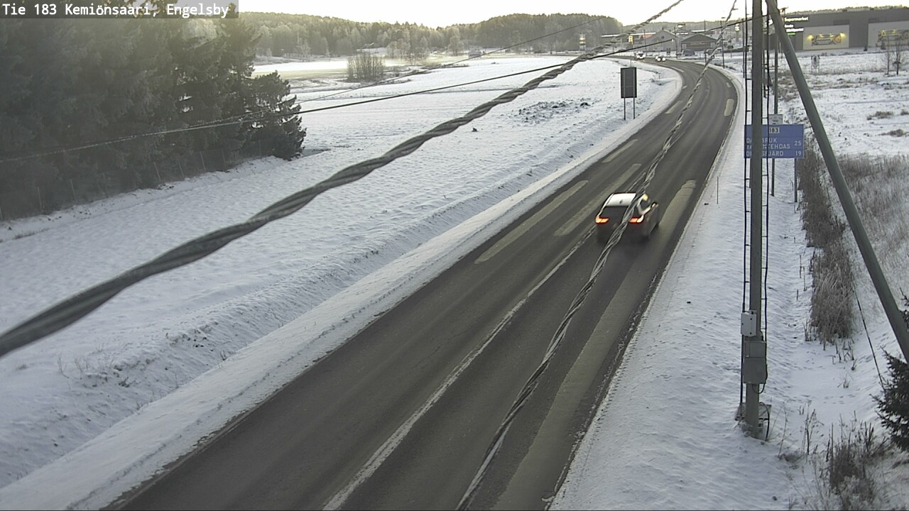 Weather Camera Image Väg 183 Kimito, Engelsby, Kemiönsaari, Varsinais-Suomi