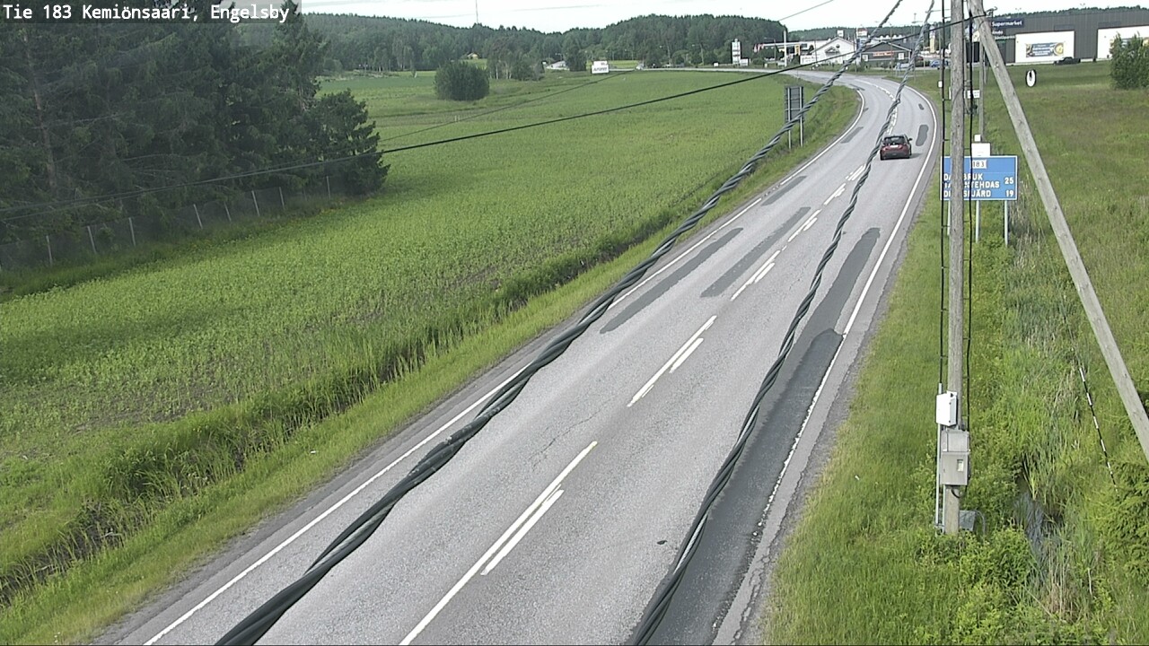 Weather Camera Image Väg 183 Kimito, Engelsby, Kemiönsaari, Varsinais-Suomi