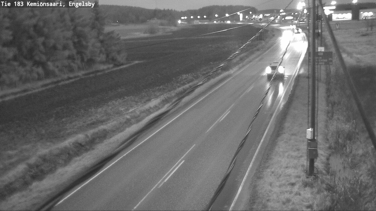 Weather Camera Image Väg 183 Kimito, Engelsby, Kemiönsaari, Varsinais-Suomi