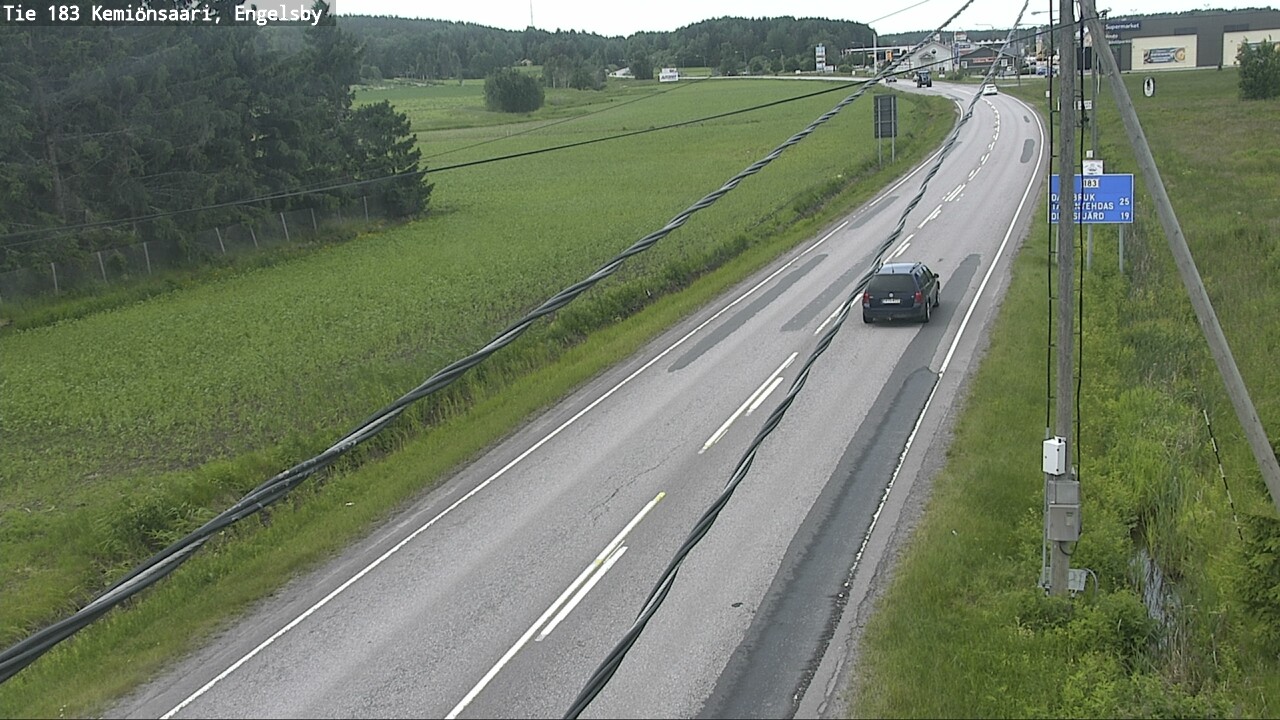 Weather Camera Image Väg 183 Kimito, Engelsby, Kemiönsaari, Varsinais-Suomi