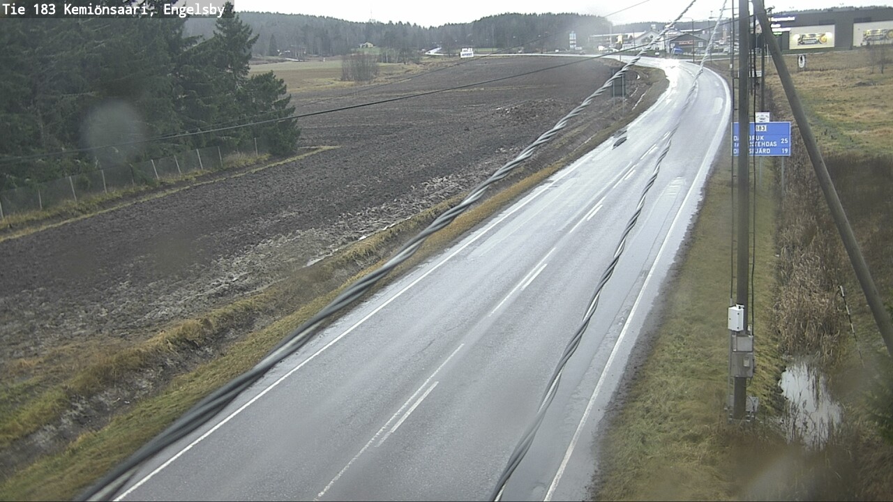 Weather Camera Image Väg 183 Kimito, Engelsby, Kemiönsaari, Varsinais-Suomi