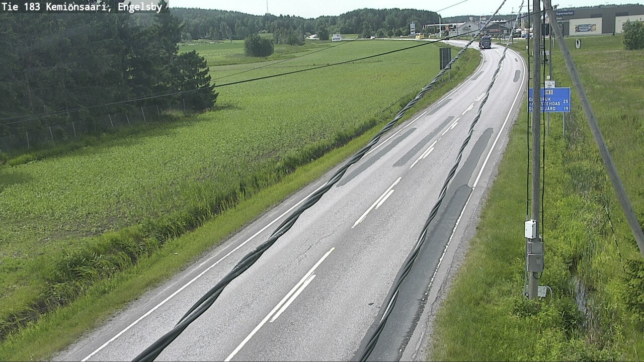 Weather Camera Image Väg 183 Kimito, Engelsby, Kemiönsaari, Varsinais-Suomi