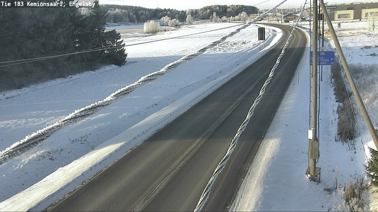 Weather Camera Image Väg 183 Kimito, Engelsby, Kemiönsaari, Varsinais-Suomi