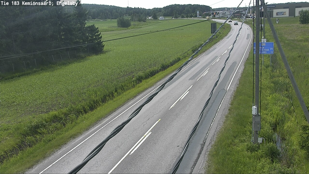 Weather Camera Image Väg 183 Kimito, Engelsby, Kemiönsaari, Varsinais-Suomi
