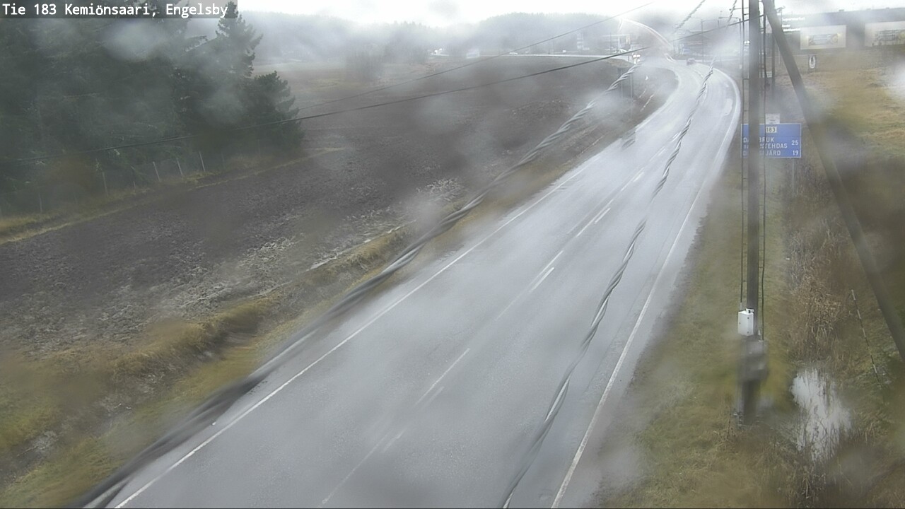 Weather Camera Image Väg 183 Kimito, Engelsby, Kemiönsaari, Varsinais-Suomi