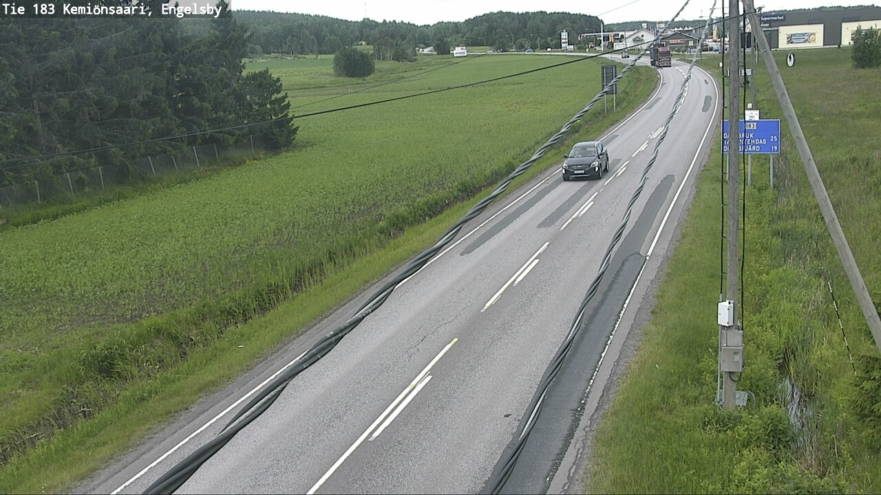 Weather Camera Image Väg 183 Kimito, Engelsby, Kemiönsaari, Varsinais-Suomi