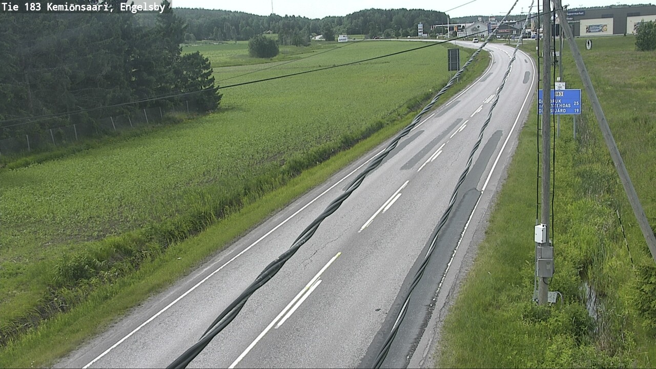 Weather Camera Image Väg 183 Kimito, Engelsby, Kemiönsaari, Varsinais-Suomi