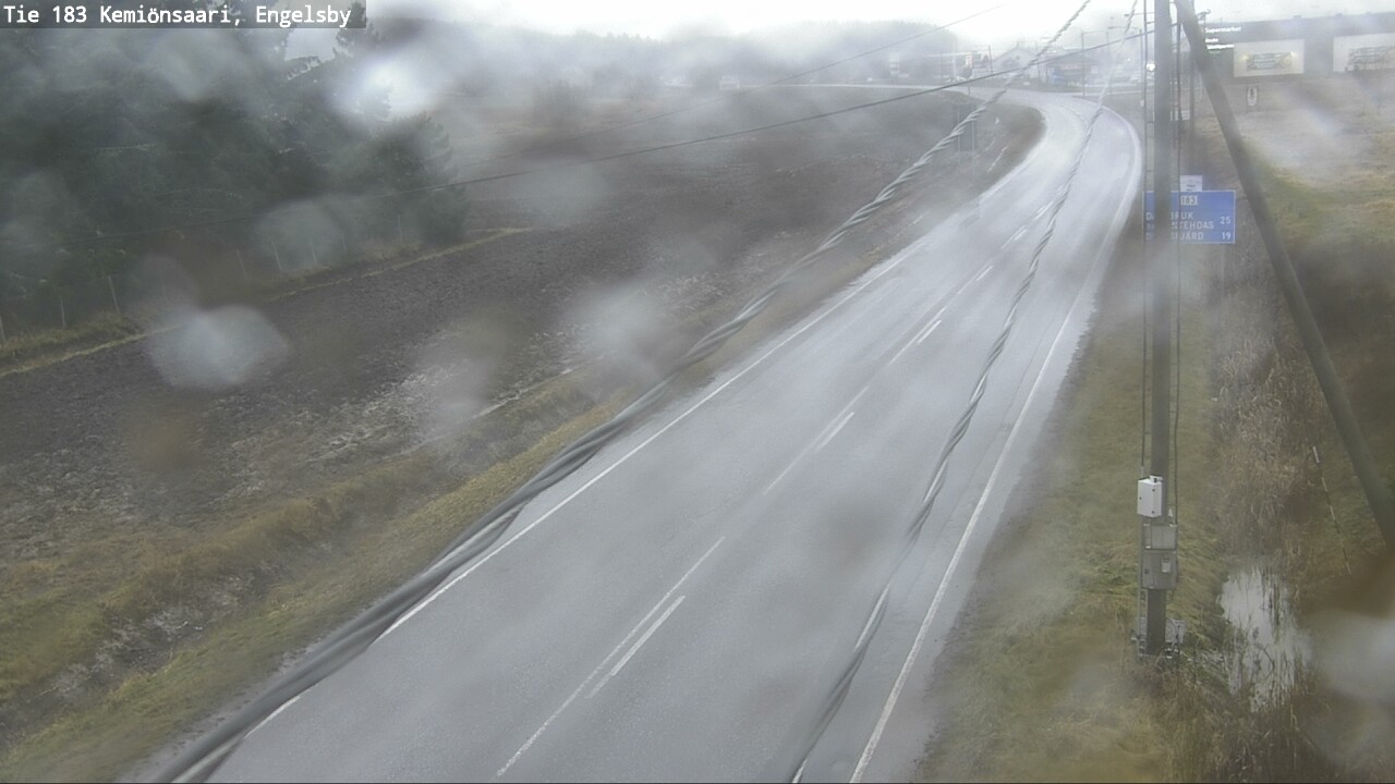 Weather Camera Image Väg 183 Kimito, Engelsby, Kemiönsaari, Varsinais-Suomi