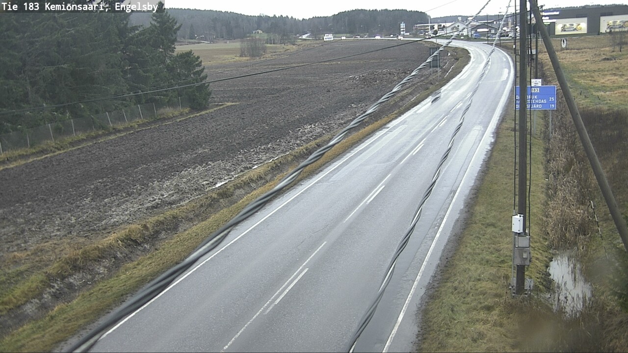 Weather Camera Image Väg 183 Kimito, Engelsby, Kemiönsaari, Varsinais-Suomi