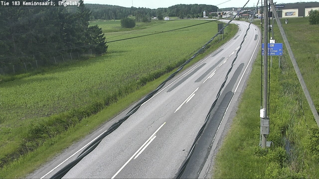 Weather Camera Image Väg 183 Kimito, Engelsby, Kemiönsaari, Varsinais-Suomi