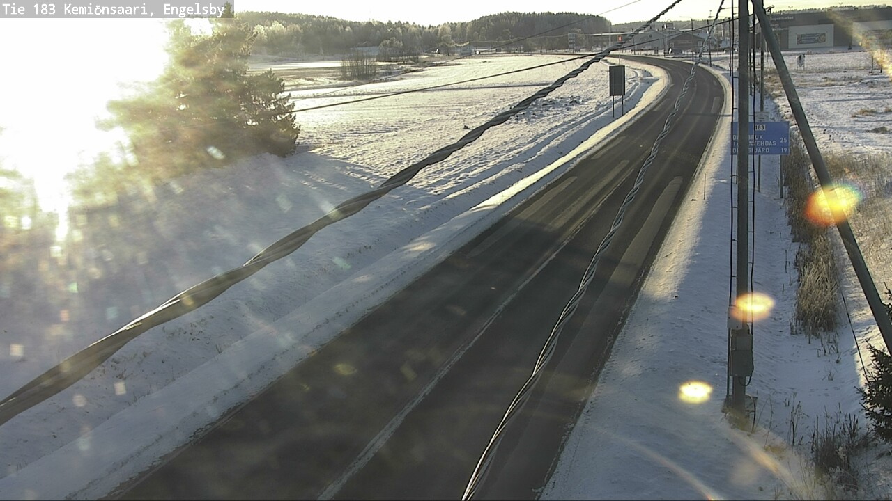 Weather Camera Image Väg 183 Kimito, Engelsby, Kemiönsaari, Varsinais-Suomi