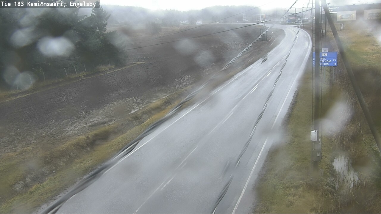Weather Camera Image Väg 183 Kimito, Engelsby, Kemiönsaari, Varsinais-Suomi