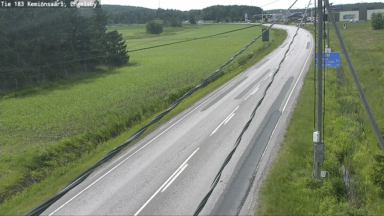 Weather Camera Image Väg 183 Kimito, Engelsby, Kemiönsaari, Varsinais-Suomi