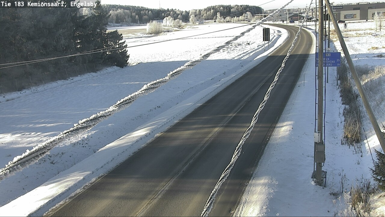 Weather Camera Image Väg 183 Kimito, Engelsby, Kemiönsaari, Varsinais-Suomi