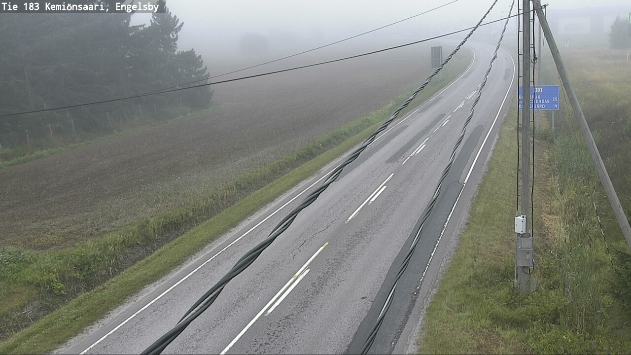 Weather Camera Image Road 183 Kemiönsaari, Engelsby, Kemiönsaari, Varsinais-Suomi