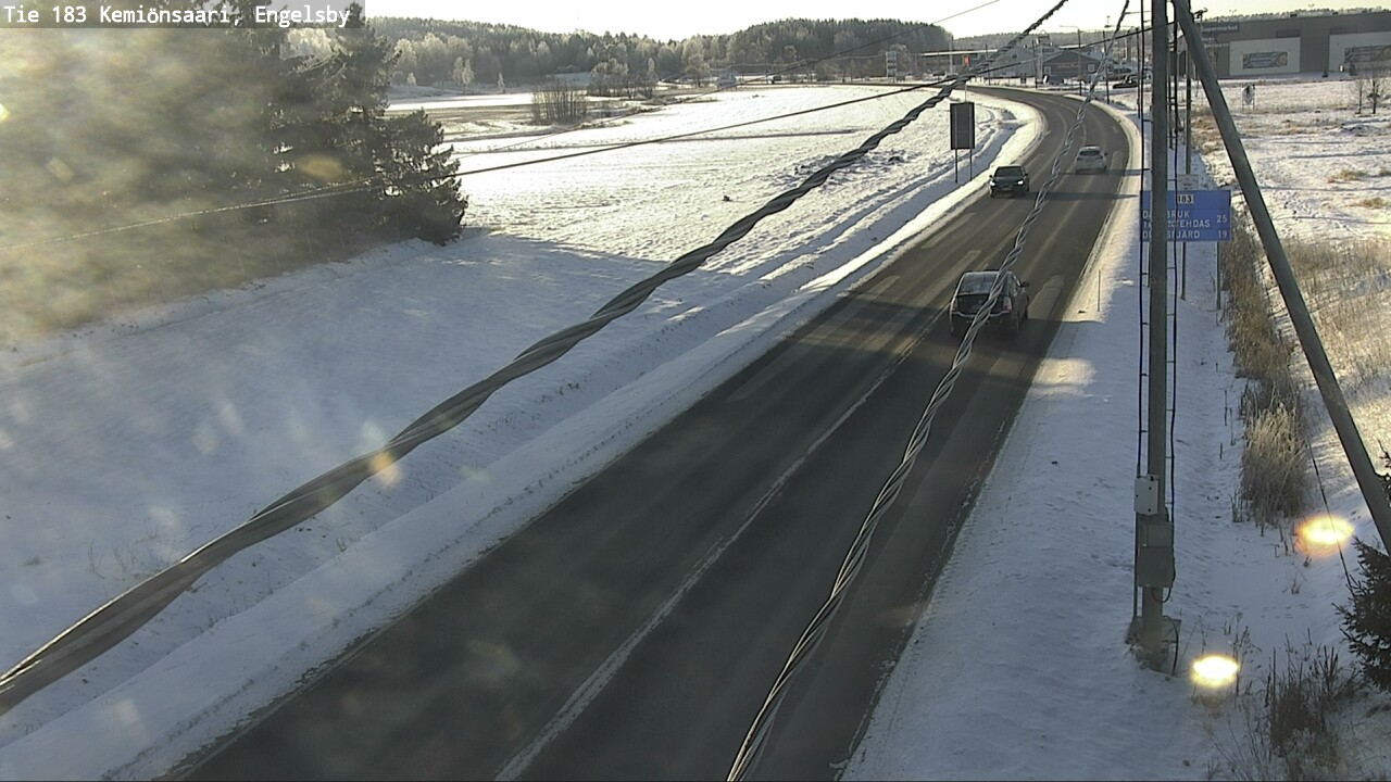 Weather Camera Image Väg 183 Kimito, Engelsby, Kemiönsaari, Varsinais-Suomi